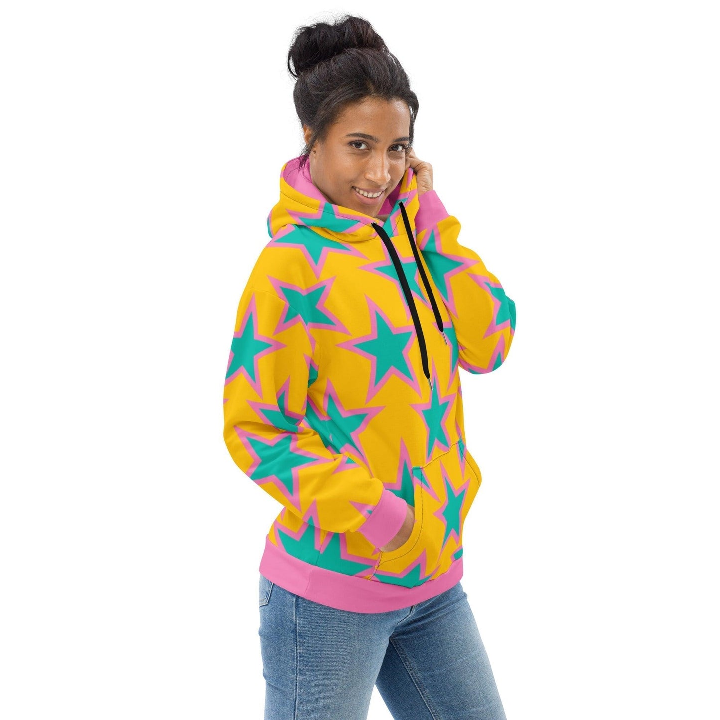 ELLIE STAR yellow - Unisex Hoodie (recycled) - SHALMIAK