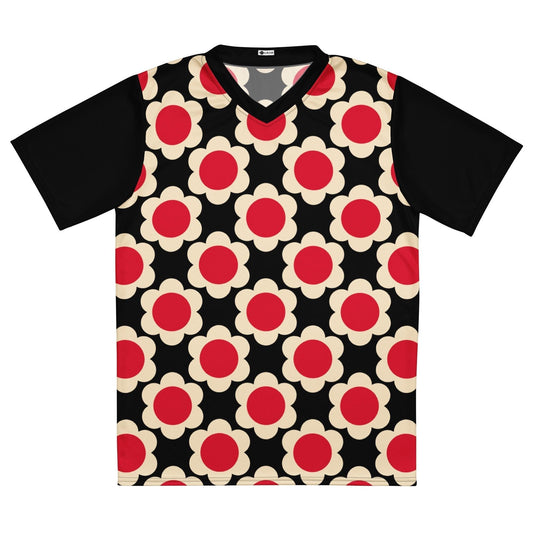 ELLIE red black - Recycled unisex sports jersey - SHALMIAK