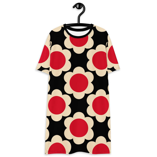 ELLIE red black - T-shirt dress - SHALMIAK