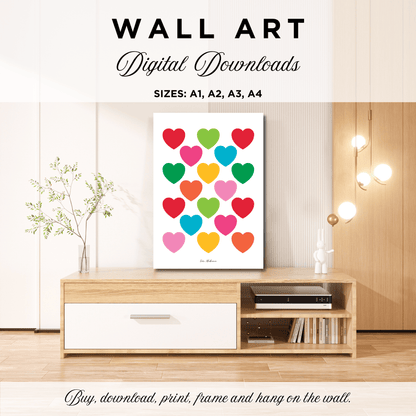 DIGITAL WALL ART - ELLIE LOVE mixwhite - SHALMIAK