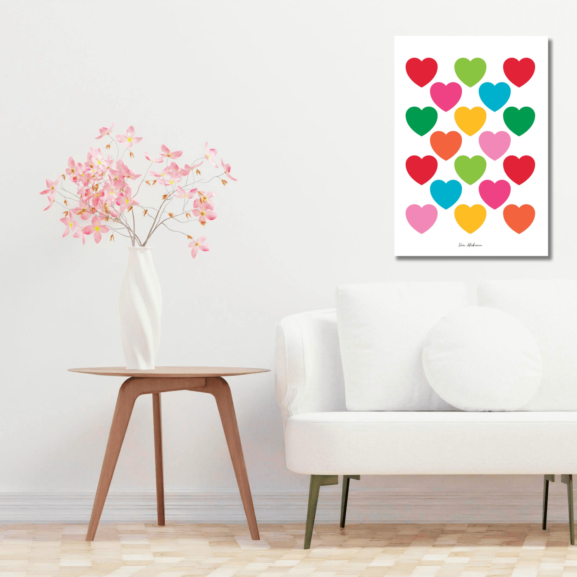 DIGITAL WALL ART - ELLIE LOVE mixwhite - SHALMIAK