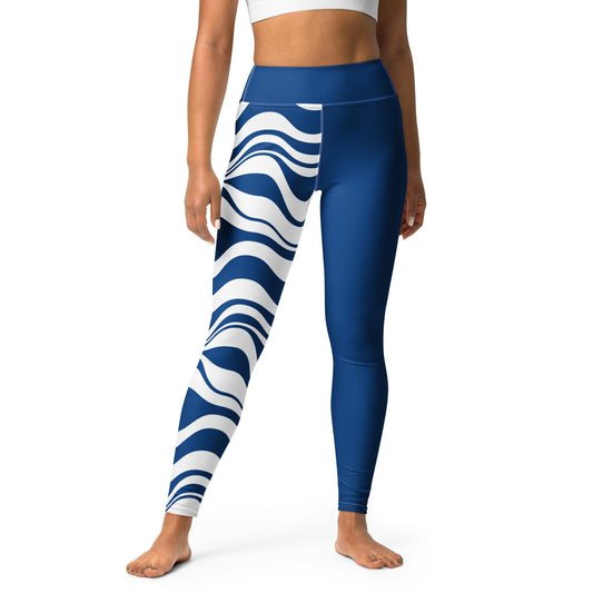 ENERGY WAVES blue - Yoga Leggings - SHALMIAK