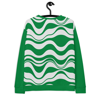 ENERGY WAVES green - Unisex Sweatshirt  (recycled) - SHALMIAK