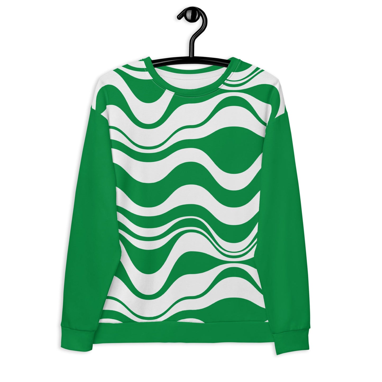 ENERGY WAVES green - Unisex Sweatshirt  (recycled) - SHALMIAK