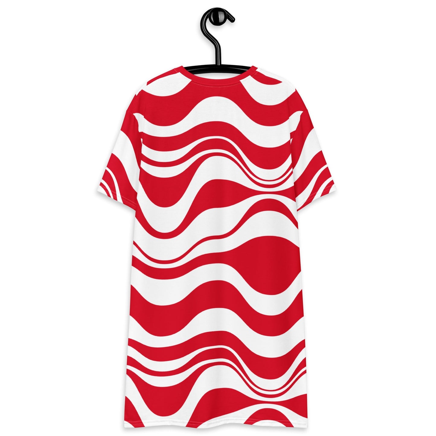 ENERGY WAVES red - T-shirt dress - SHALMIAK