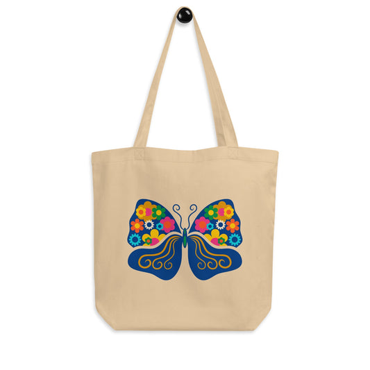 FAB FLOVERYFLY with quote - Eco Tote Bag - SHALMIAK