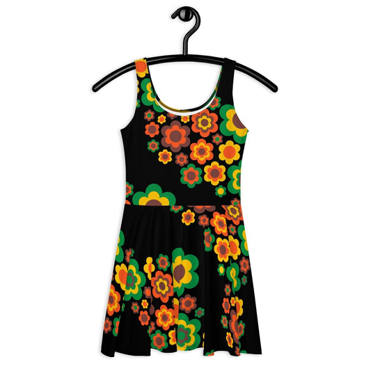 FLORA FOREVER retro - Skater Dress - SHALMIAK