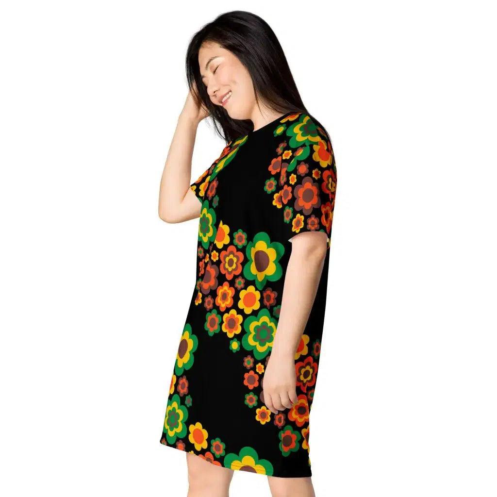 FLORA FOREVER retro - T-shirt dress - SHALMIAK