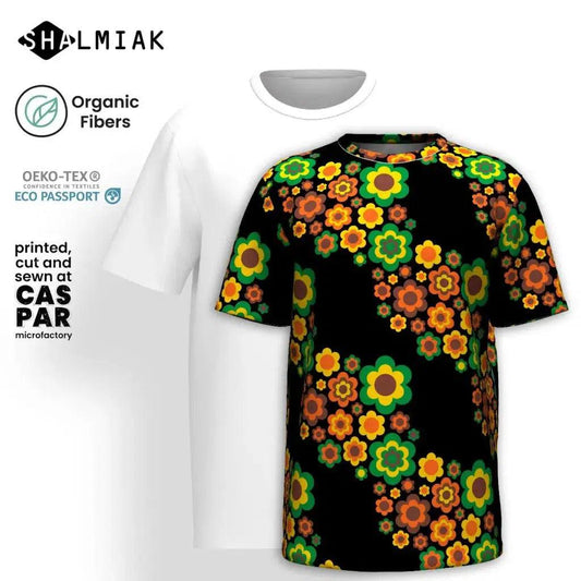 FLORA FOREVER retro - T-shirt  (organic cotton) - SHALMIAK