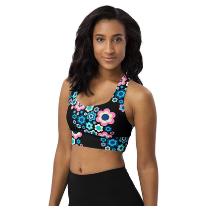 Sports Bra (recycled) - FLORA FOREVER sweet - SHALMIAK