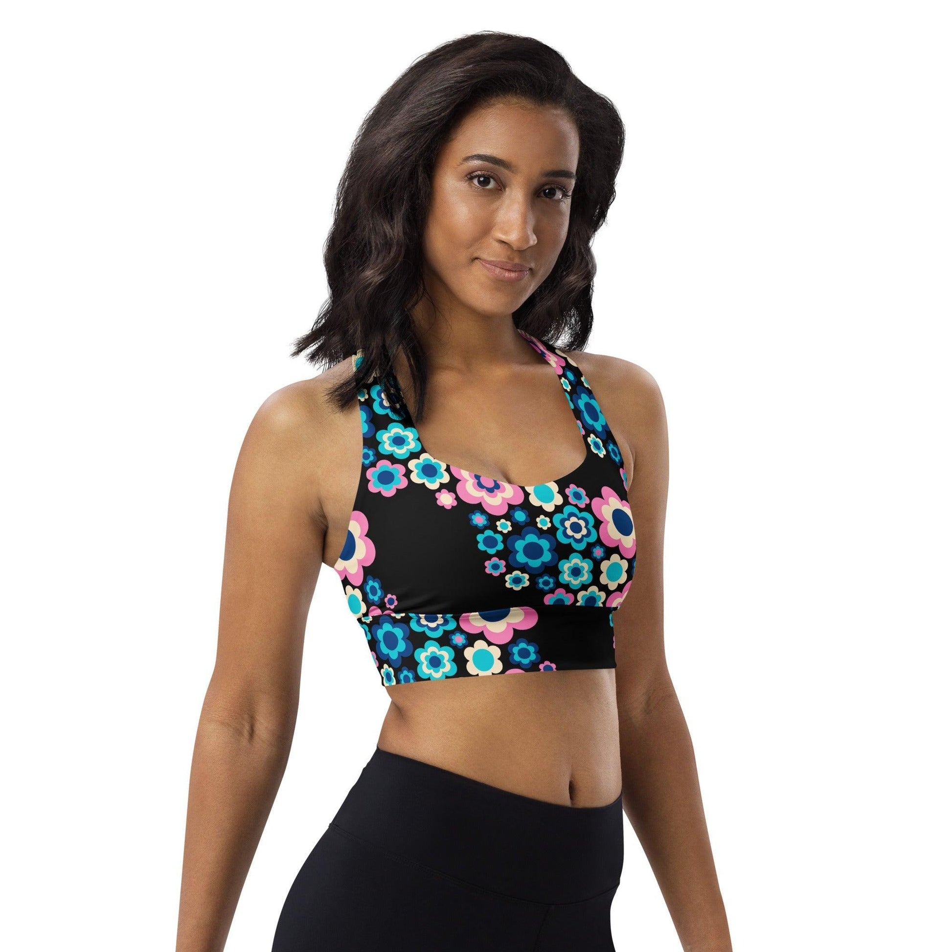 Sports Bra (recycled) - FLORA FOREVER sweet - SHALMIAK