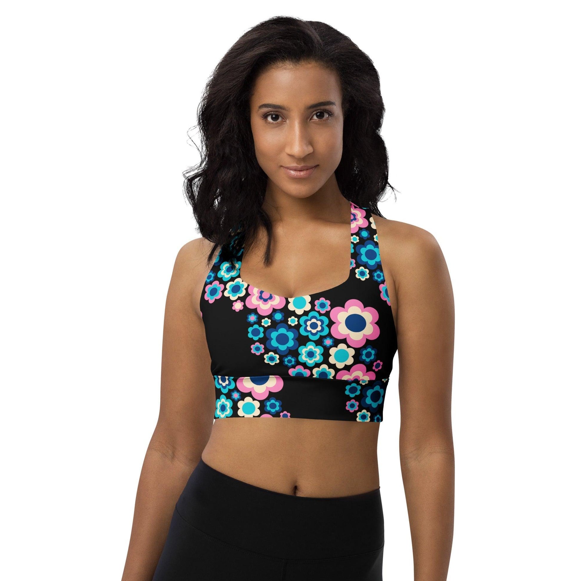 Sports Bra (recycled) - FLORA FOREVER sweet - SHALMIAK