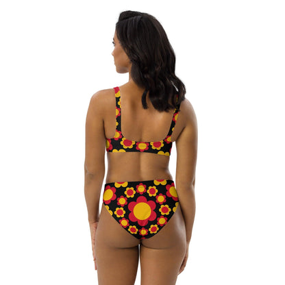 FLOWERSHOP red yellow - Bikinis made of recycled material - SHALMIAK