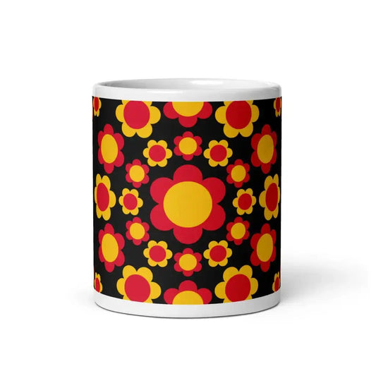 FLOWERSHOP red yellow - Ceramic Mug - SHALMIAK