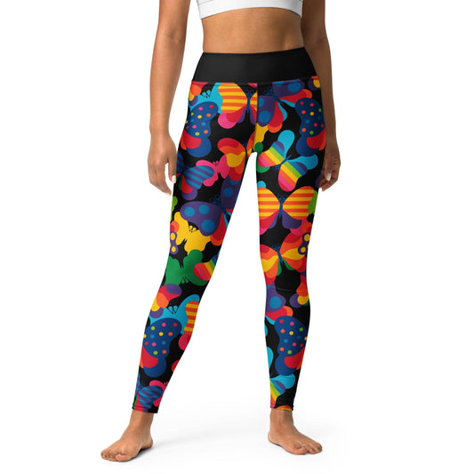 FLYRAVE black -2- Yoga Leggings - SHALMIAK