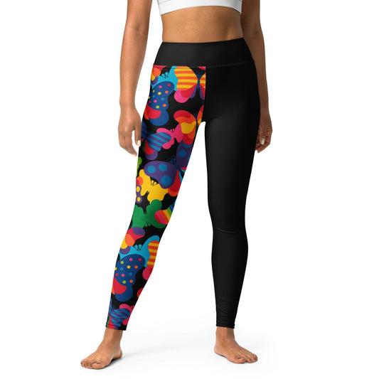 FLYRAVE black - Yoga Leggings - SHALMIAK