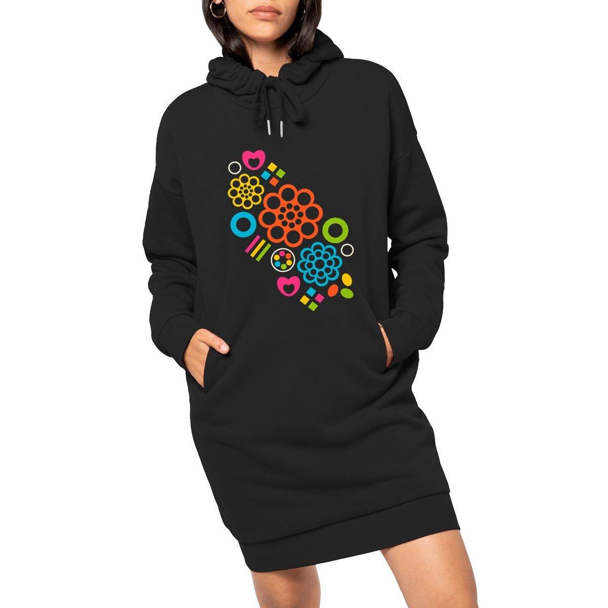 FOREVER SWEET colour - Organic Hoodie Dress - SHALMIAK