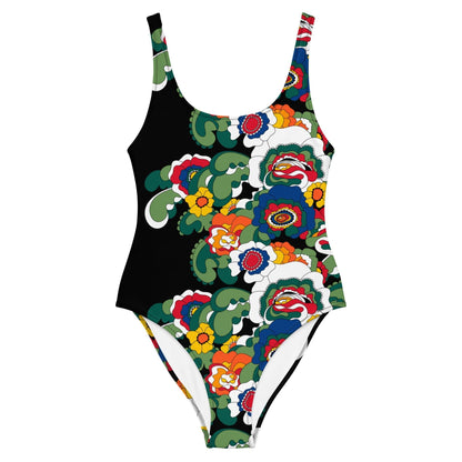 GROOVY KURBITS black - One-Piece Swimsuit - SHALMIAK