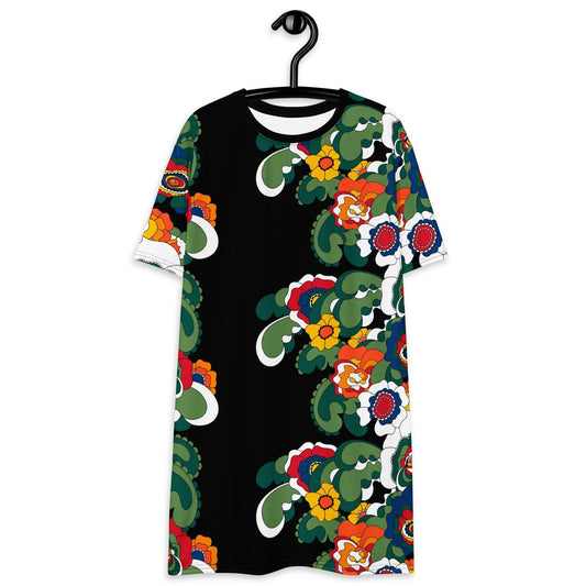 GROOVY KURBITS black - T-shirt dress - SHALMIAK