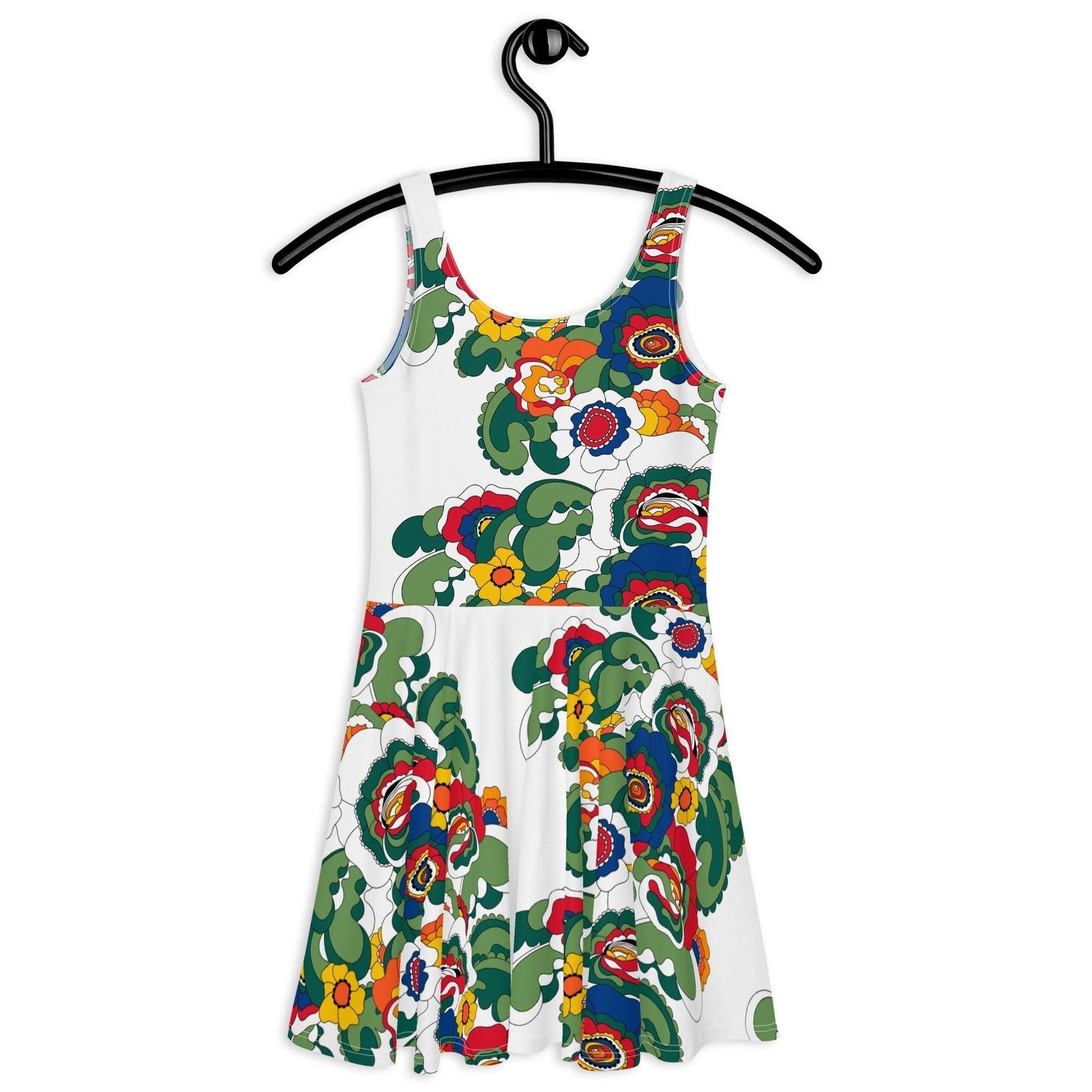 GROOVY KURBITS white - Skater Dress - SHALMIAK