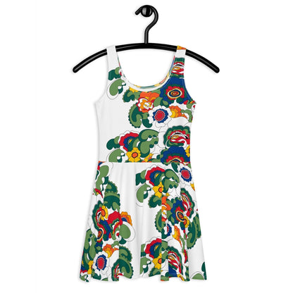 GROOVY KURBITS white - Skater Dress - SHALMIAK