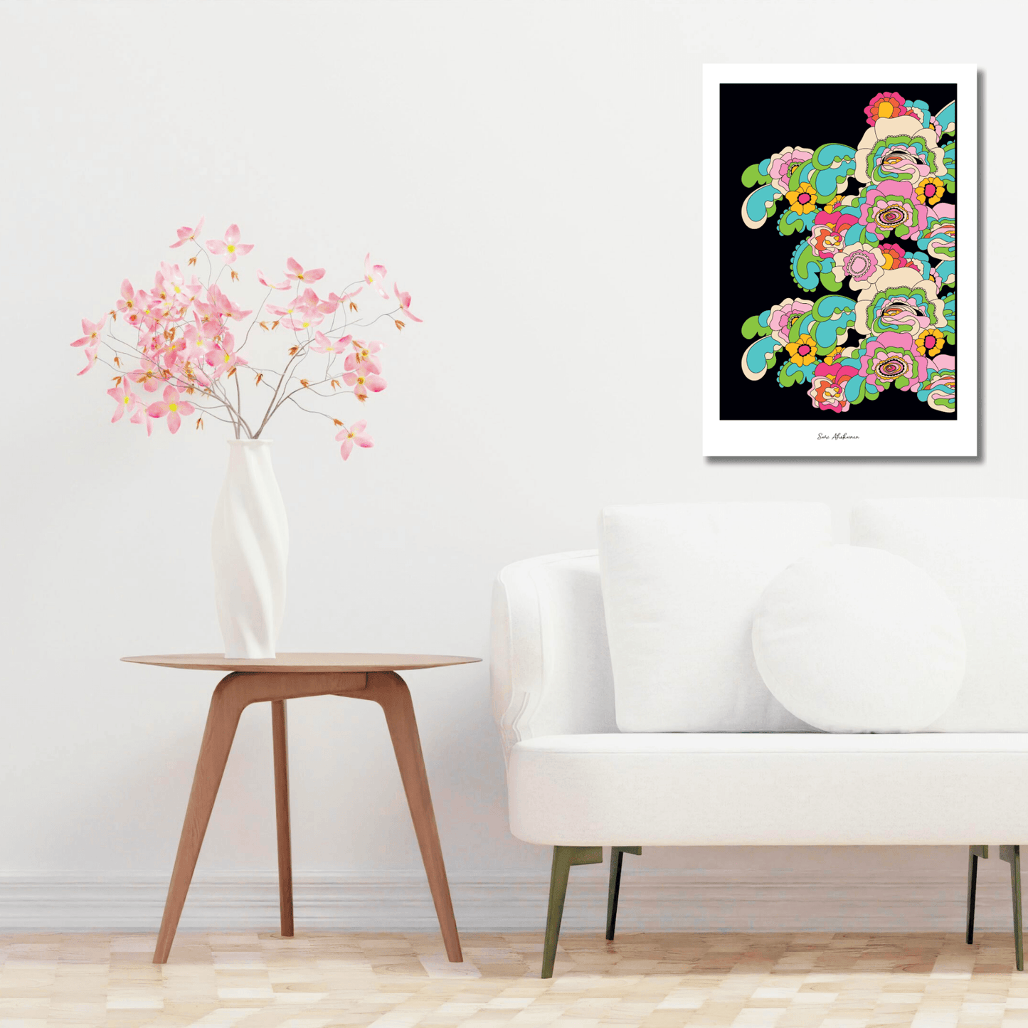 DIGITAL WALL ART - GROOVY KURBITS pastel - SHALMIAK