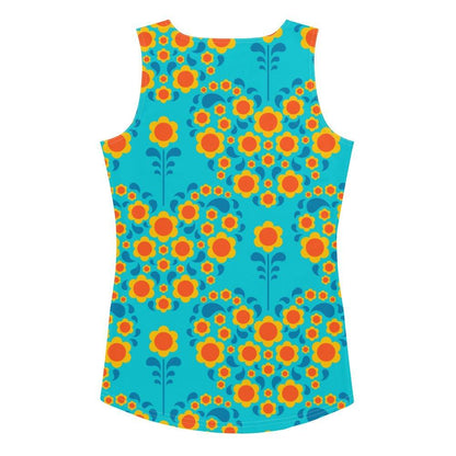 HEARTBEAT orange blue - Tank Top - SHALMIAK