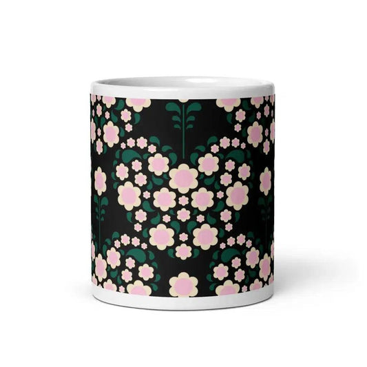 HEARTBEAT pink black - Ceramic Mug - SHALMIAK