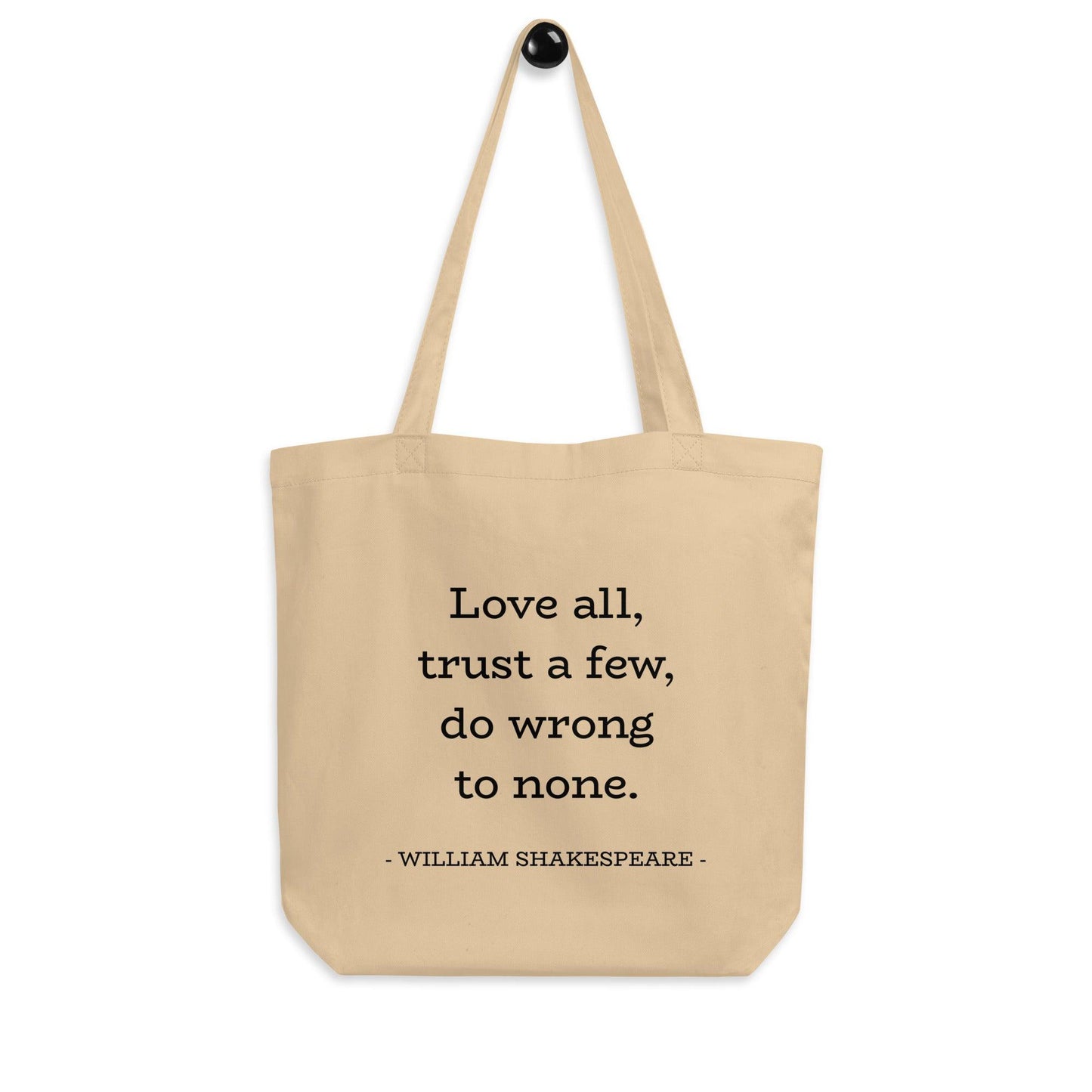 Eco Tote Bag - HEARTBEAT with quote - SHALMIAK