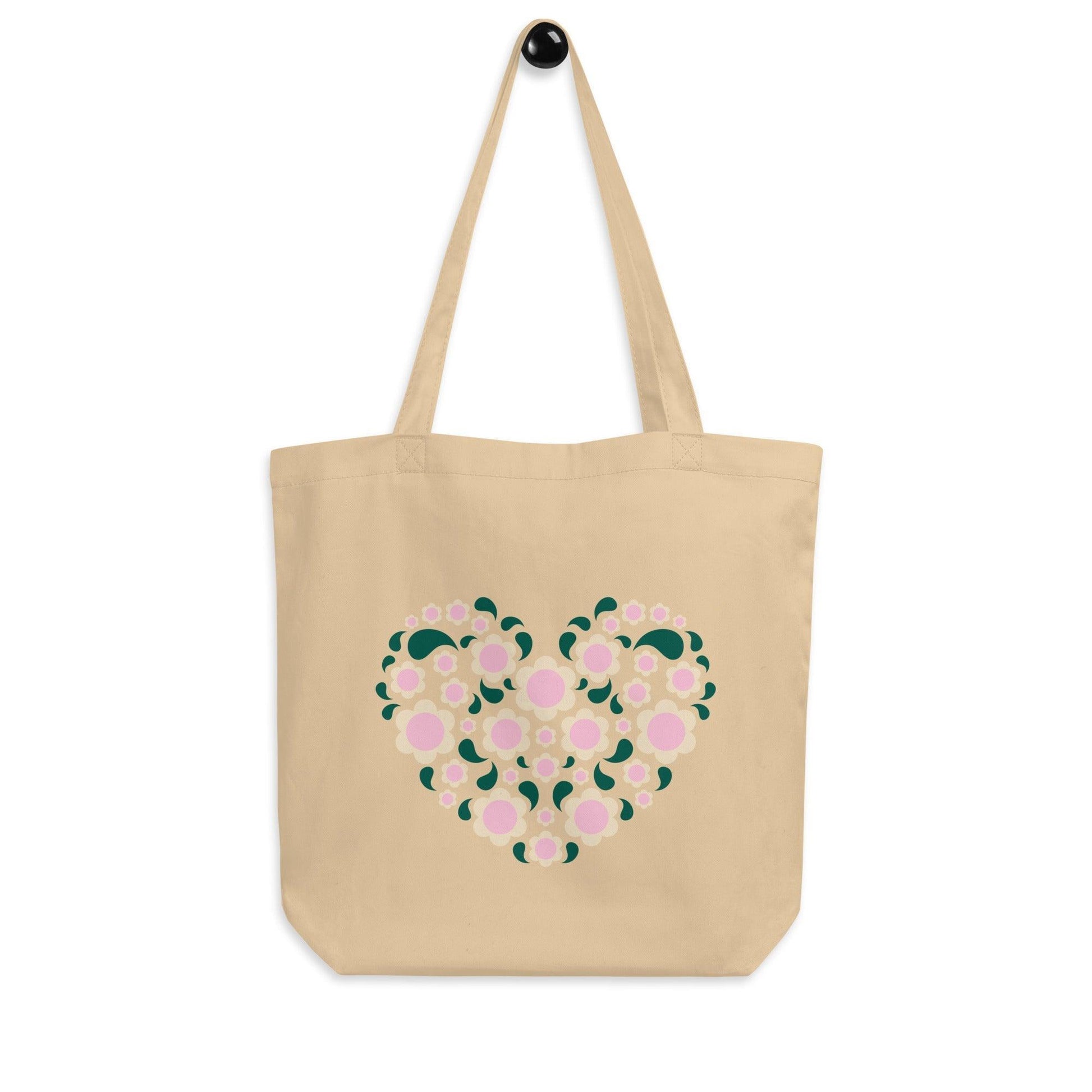 Eco Tote Bag - HEARTBEAT with quote - SHALMIAK