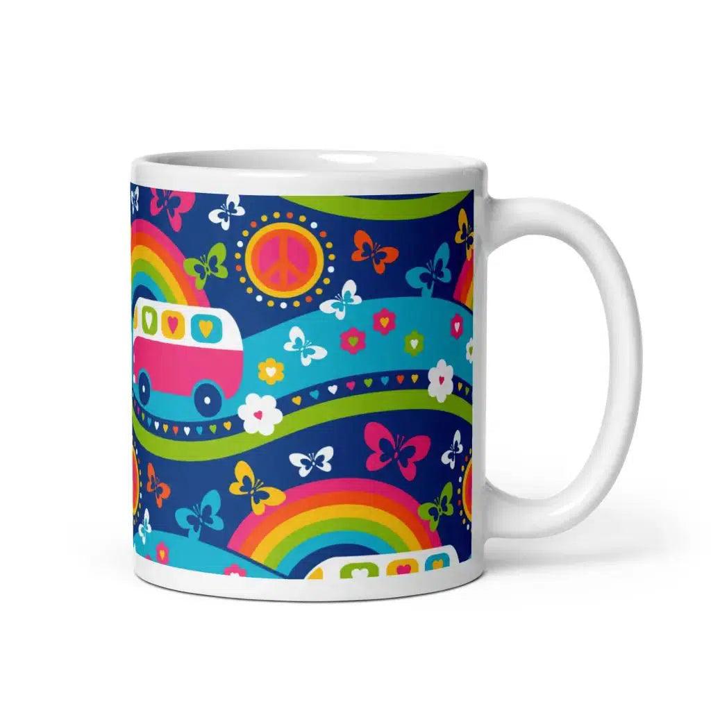 HIPPIE DAY pastel - Ceramic Mug - SHALMIAK