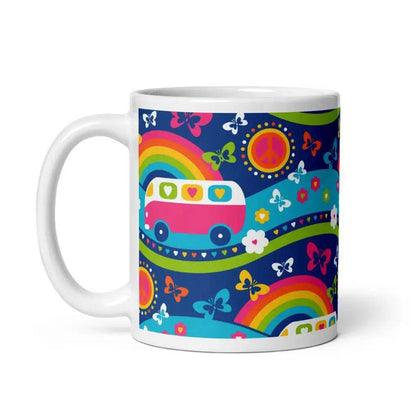 HIPPIE DAY pastel - Ceramic Mug - SHALMIAK