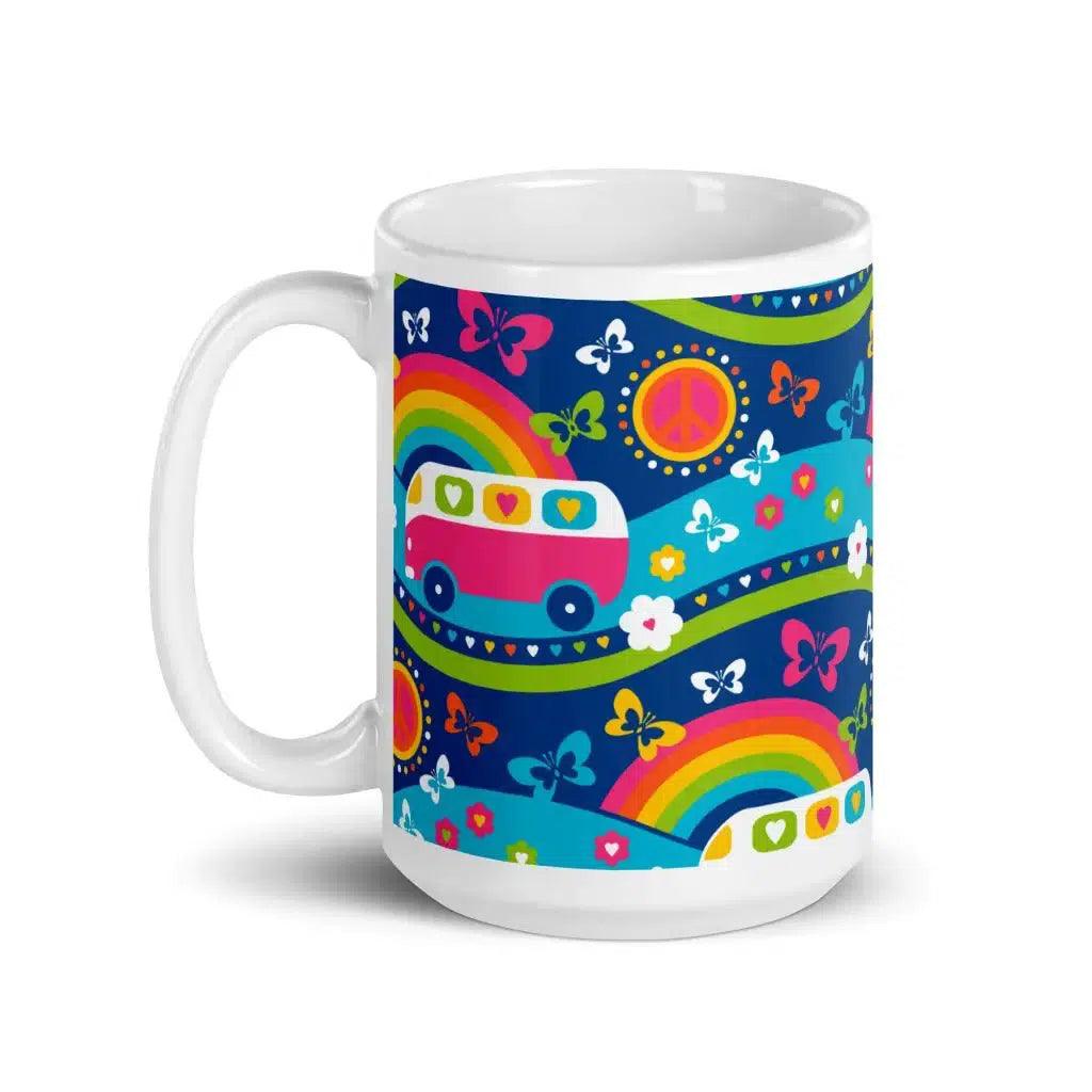 HIPPIE DAY pastel - Ceramic Mug - SHALMIAK