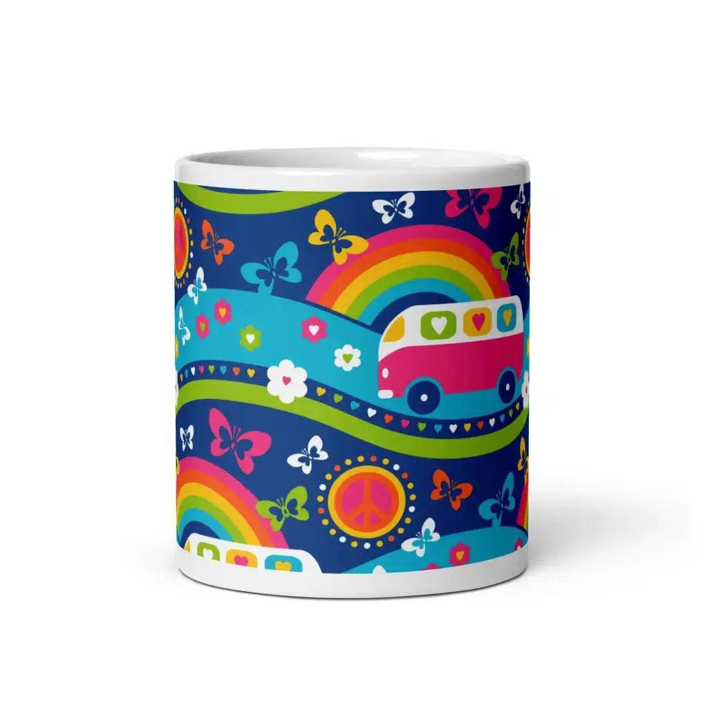 HIPPIE DAY pastel - Ceramic Mug - SHALMIAK