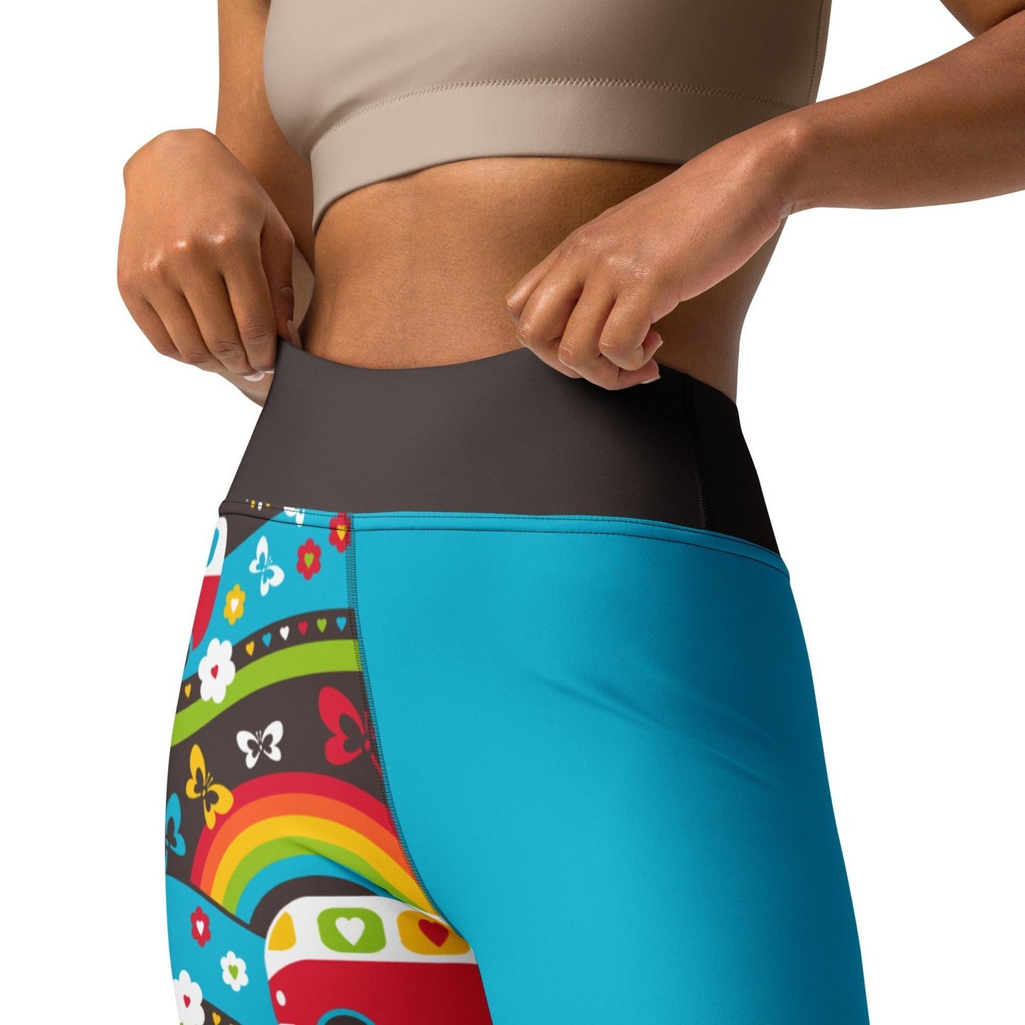 HIPPIE DAY rainbow - Yoga Leggings - SHALMIAK