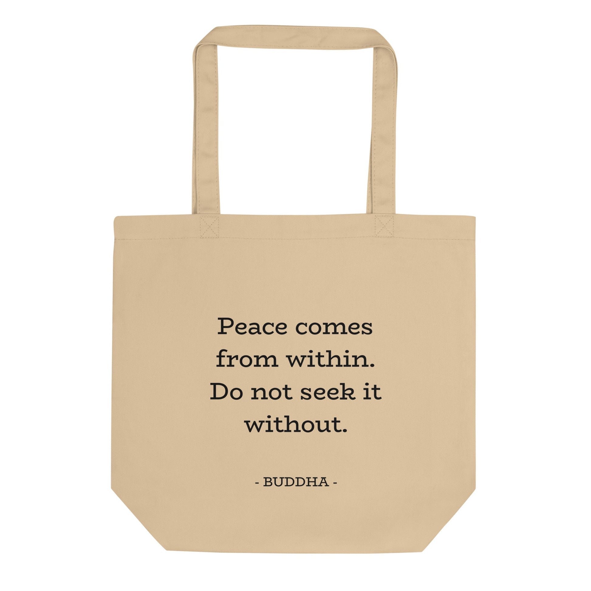 HIPPIE DAY with quote - Eco Tote Bag - SHALMIAK