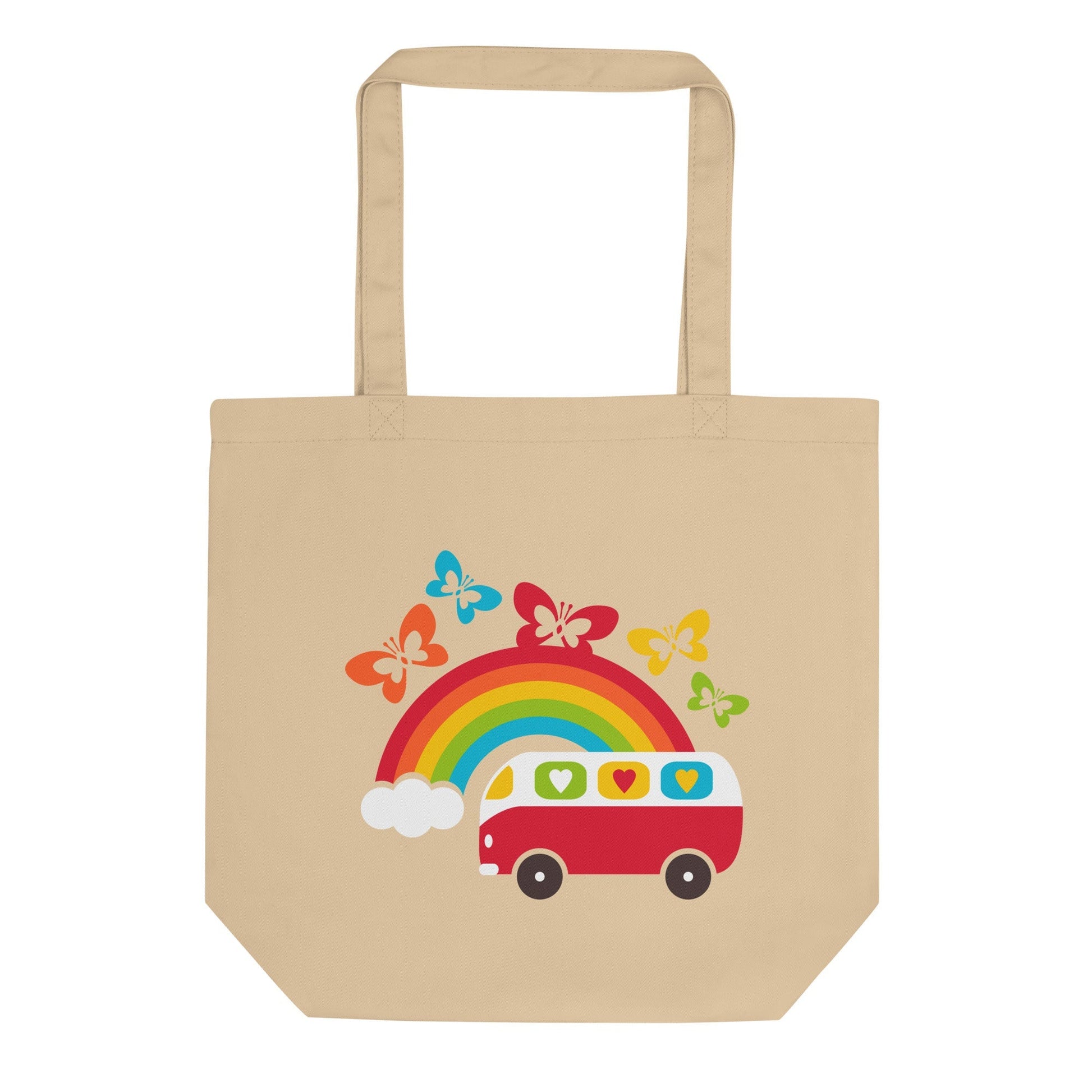 HIPPIE DAY with quote - Eco Tote Bag - SHALMIAK