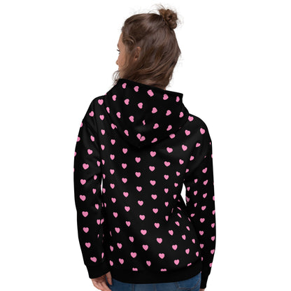 HOODIE - HERTTAHOUND HEARTS pink - SHALMIAK