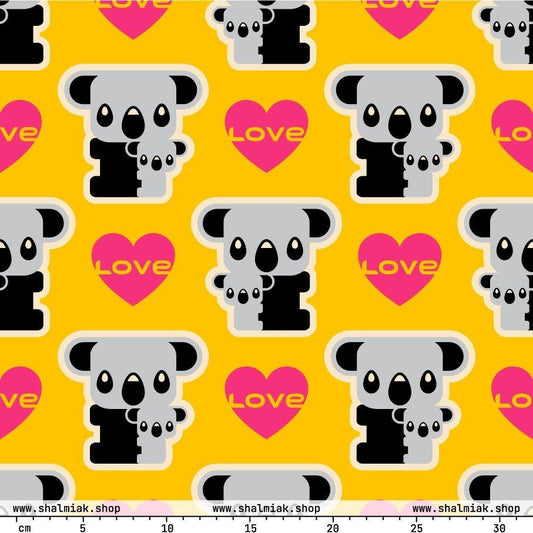 KOALA LOVE yellow - SHALMIAK