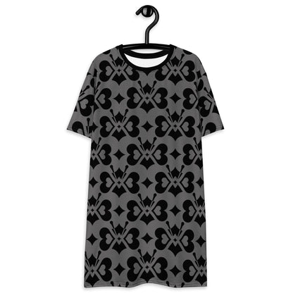 LOVE BUTTERFLY black - T-shirt dress - SHALMIAK