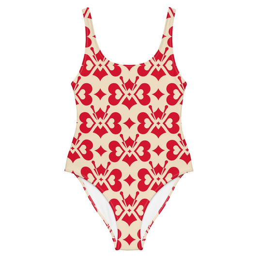 LOVE BUTTERFLY redlight - One-Piece Swimsuit - SHALMIAK