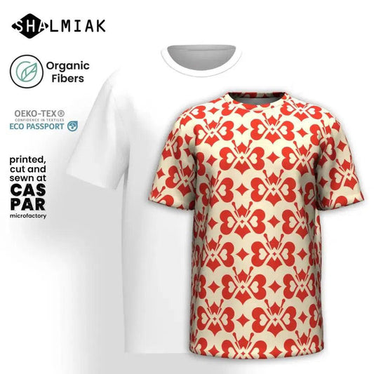 LOVE BUTTERFLY redlight - T-shirt  (organic cotton) - SHALMIAK