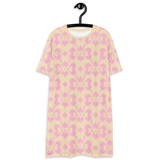 LOVE BUTTERFLY tenderpink - T-shirt dress - SHALMIAK