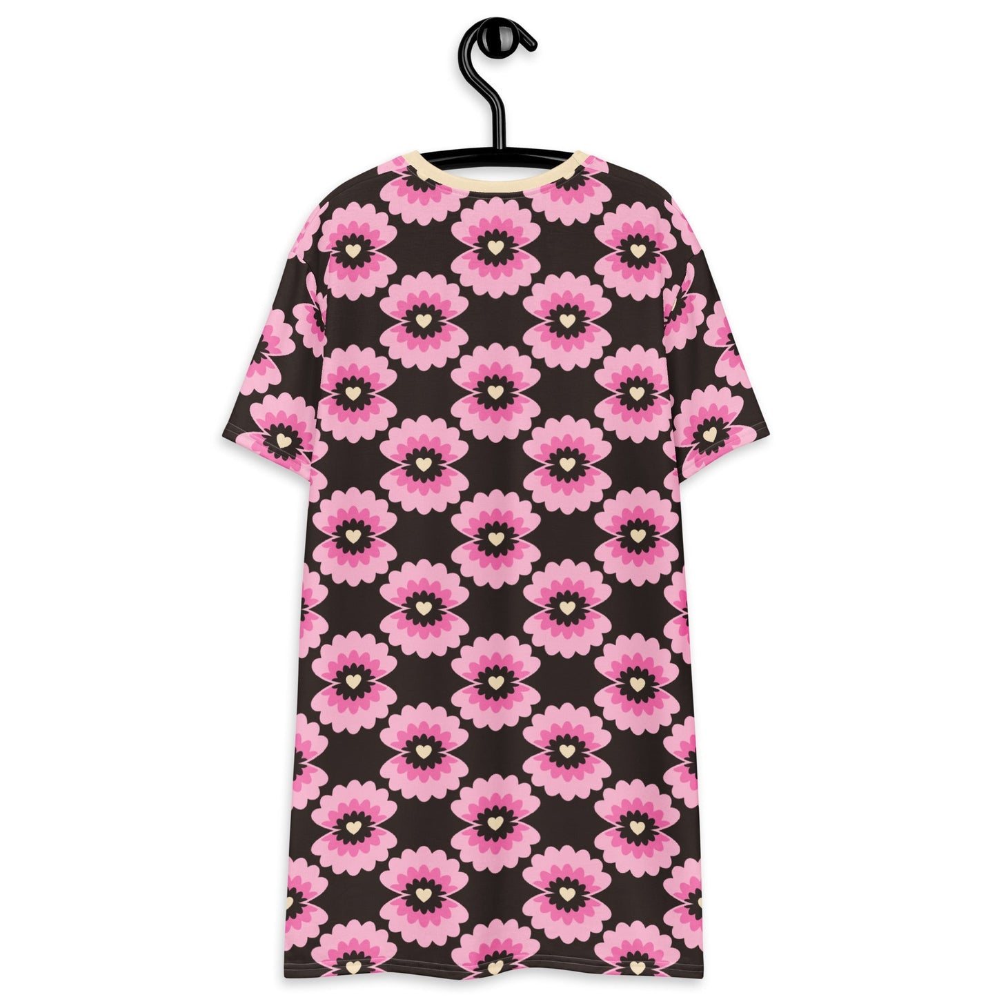 LOVE PEARL pink brown - T-shirt dress - SHALMIAK