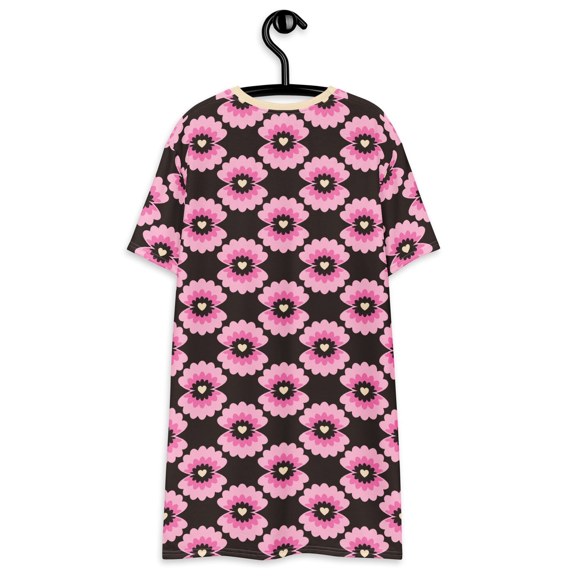 LOVE PEARL pink brown - T-shirt dress - SHALMIAK