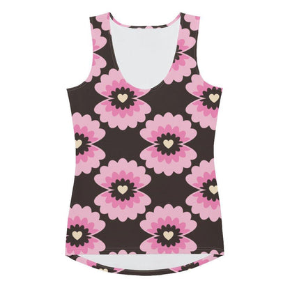 LOVE PEARL pink brown - Tank Top - SHALMIAK