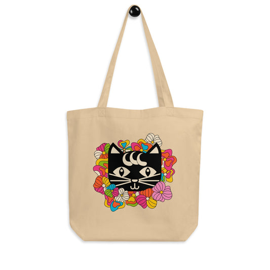 MAGICAT black - Eco Tote Bag - SHALMIAK