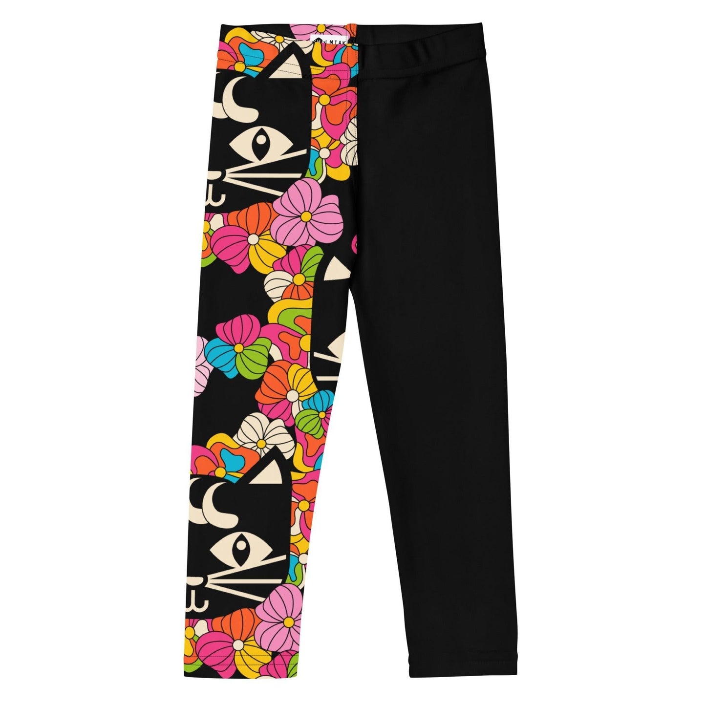 MAGICAT black - Kid's Leggings with black cats - SHALMIAK