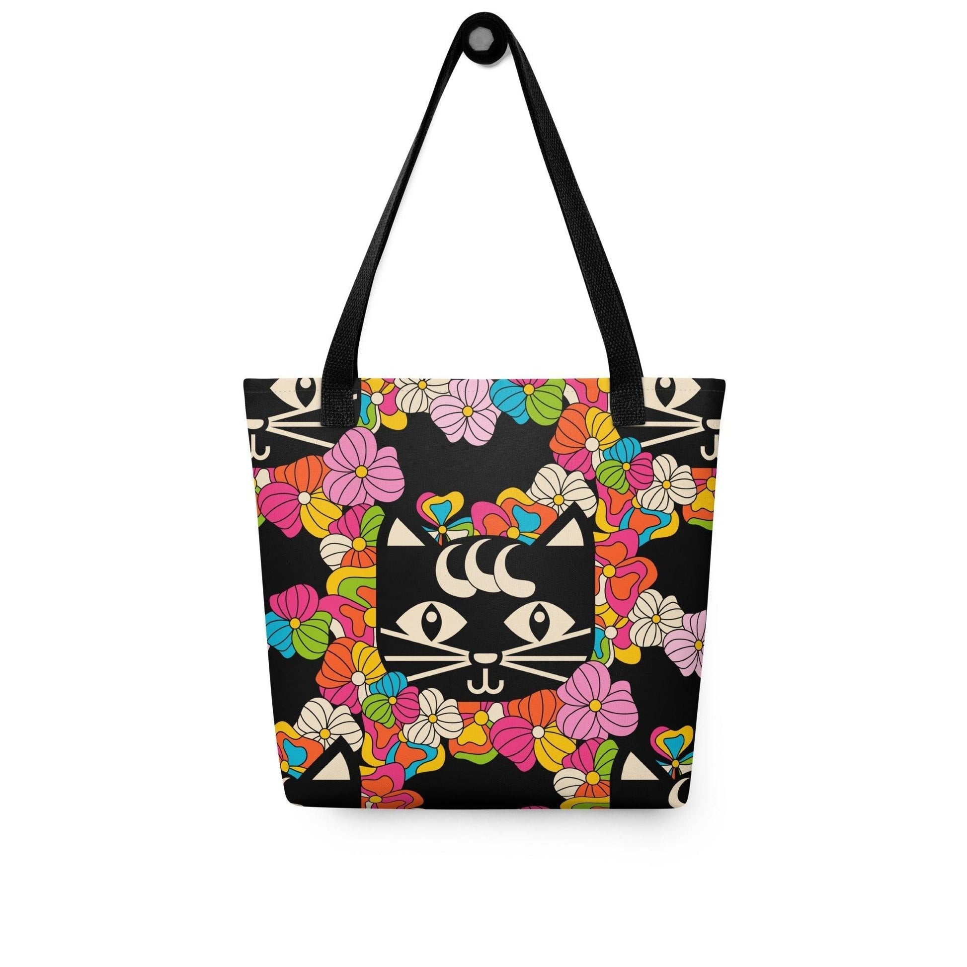 MAGICAT black - Tote bag with black cats - SHALMIAK