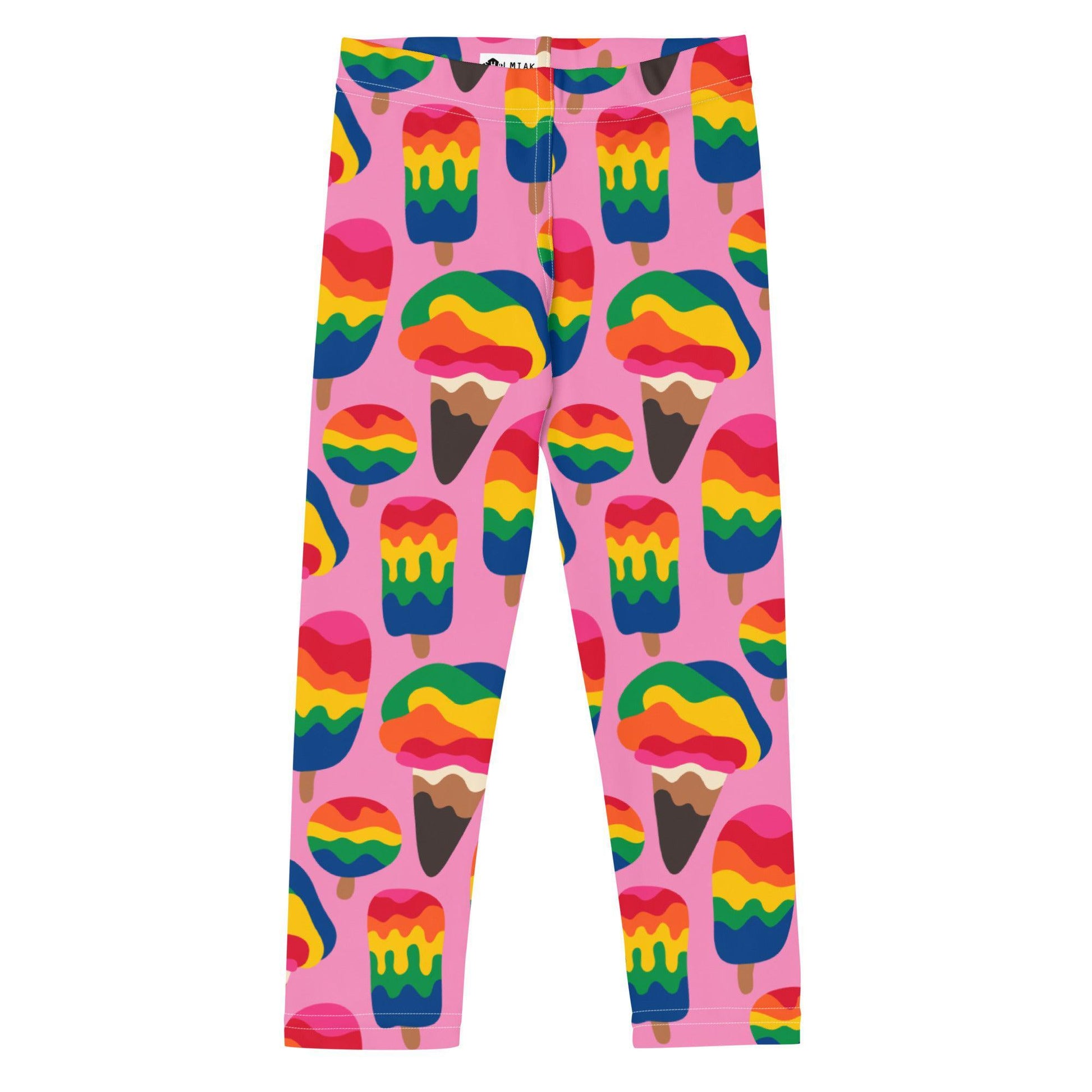 MANIC ICE pink -2- Kid's Leggings - SHALMIAK